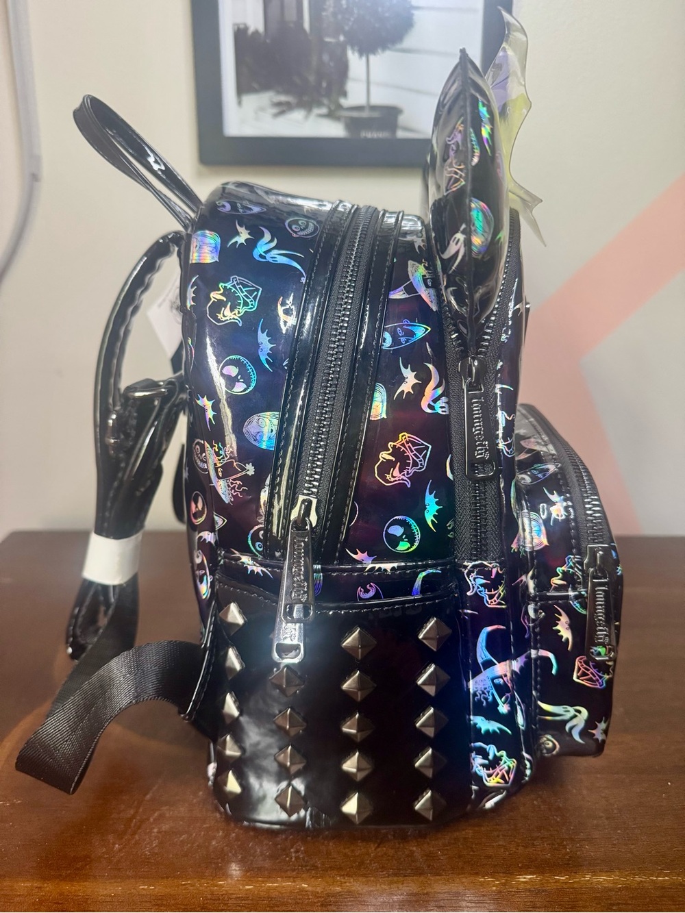The Nightmare Before Christmas Holographic Disney Parks Loungefly Backpack Set - Picture 3 of 7